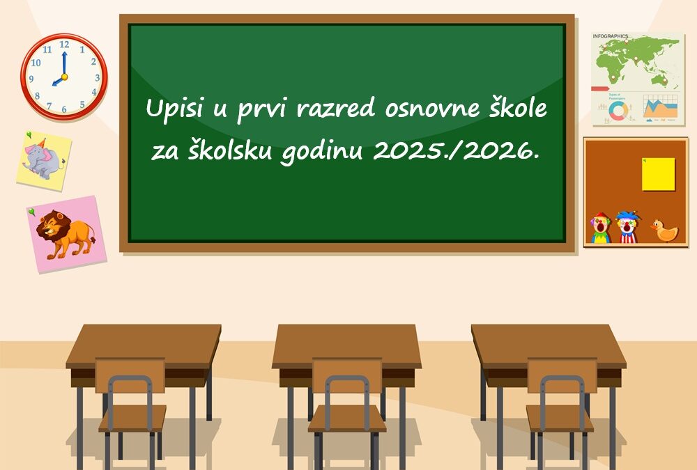 Upisi u prvi razred osnovne škole za školsku godinu 2025./2026.